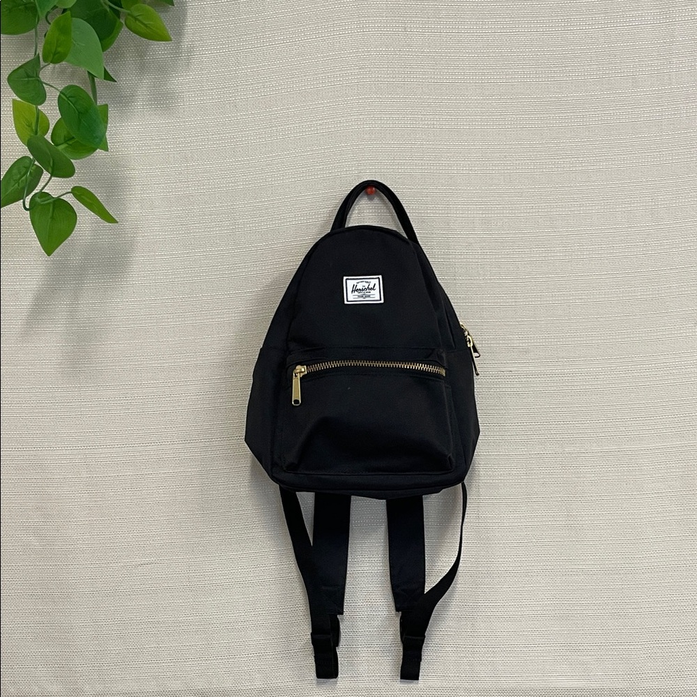 Herschel Supply Company Black Backpack with Gold Accents
